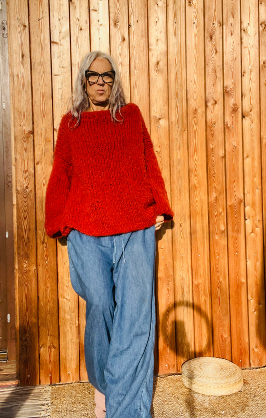 thick alpaca pullover